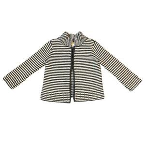 Talbots‎ Merino Wool Blend Stripped Knitted Cardigan Sweater Petite Large